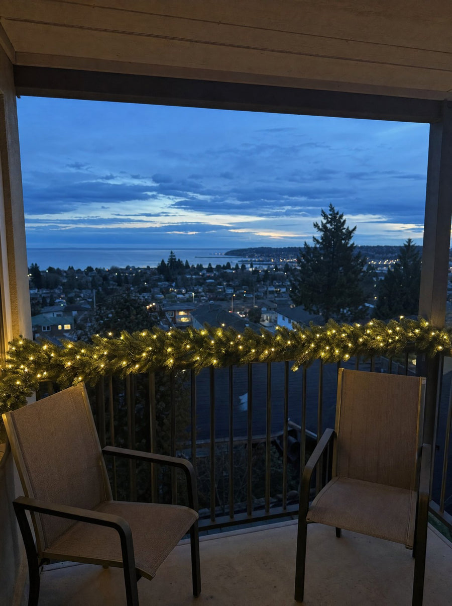 Kundenfoto zu Weihnachtsgirlande, 5 m, mit LED