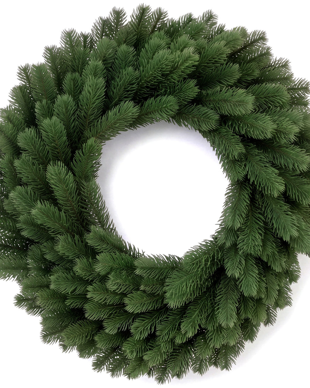 Weihnachtskranz aus PE von vorn