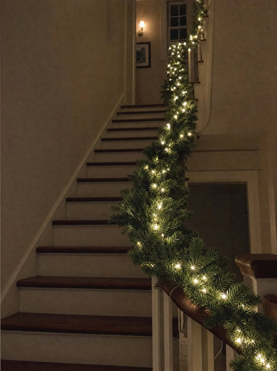 Kundenfoto zu Weihnachtsgirlande, 10 m, mit LED